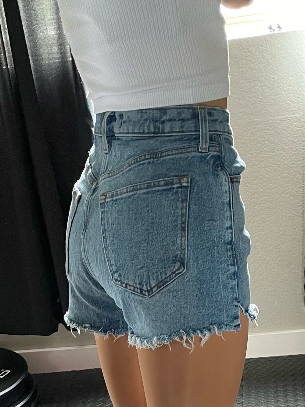 Abercrombie The Mom Short Denim Shorts